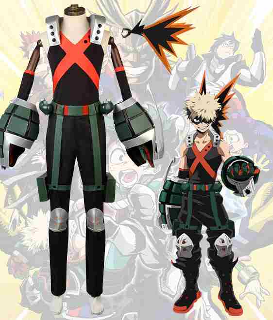 My Hero Academia Boku No Hero Akademia Katsuki Bakugou Battle Suit Full ...